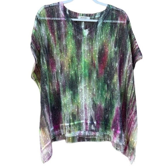 Jess & Jane Swim Coverup Layering Over Tank Top Artistry Piece Womens Large Art - Picture 13 of 13